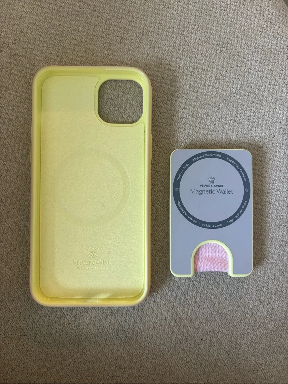 Buttercream Polka Dot iPhone Case with magnet wallet iPhone 15 plus